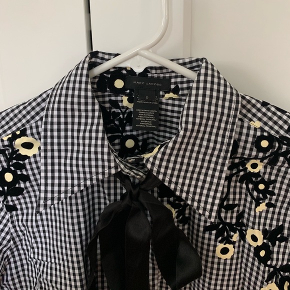 Marc Jacobs Floral Gingham Blouse - Picture 2 of 3